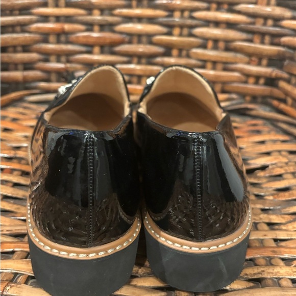 Naturalizer Estelle Loafers Womens Size 11 W Black Patent Leather - Picture 6 of 12